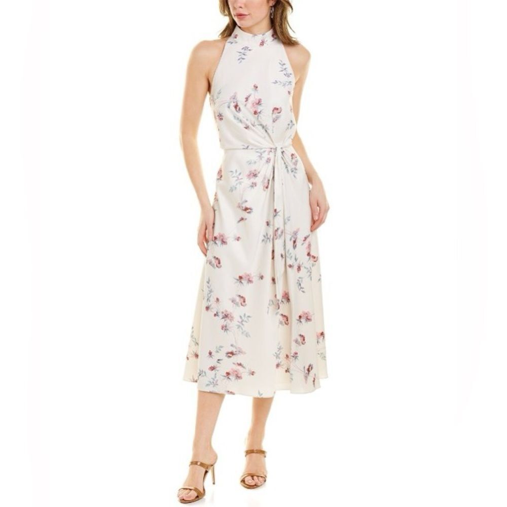 Ted Baker London Zoeeey Floral Halter Neck Midi Dress, NWT, Size 6 US 14 - Picture 11 of 16